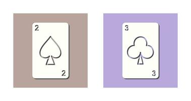 spades cards and clubs card Icon vector