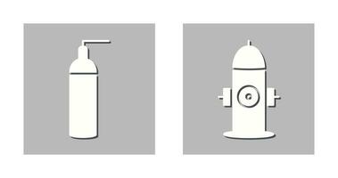 hydrant and oxygen tank  Icon vector