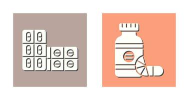 Aspirin and Vitamins Icon vector