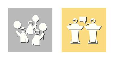 Protest and Debate Icon vector