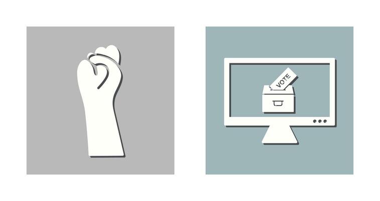 Power fight and Online Vote Icon