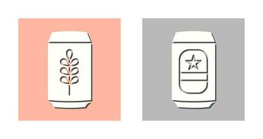 Beer Can and beerage Icon vector