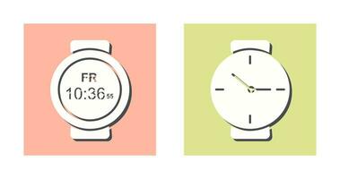 Deportes reloj y muñeca reloj icono vector