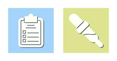 Diagnosis and Dropper Icon vector