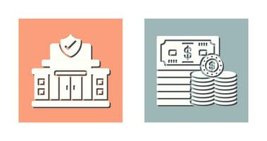 Protection Office and Money Icon vector