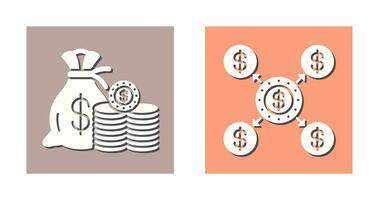 Saving and Distribution Icon vector