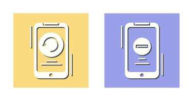 Restart and Remove Icon vector