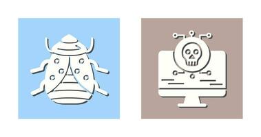 Bug and Virus Icon vector