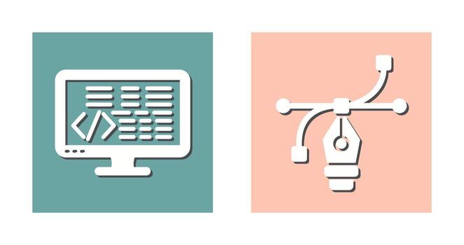 Coding and Vector Icon