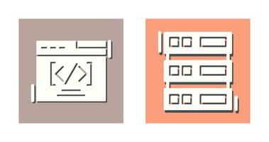 Web Coding ND Server Icon vector