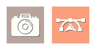 Camera and Vectors Icon