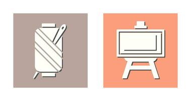 Needle and Easel Icon vector