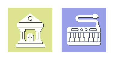 Keyboard and Museum Icon vector