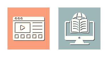 Online Tutorials and Learning Icon vector