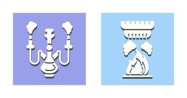 Shisha and Smoke Detector Icon vector