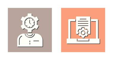 Time and Research Icon vector