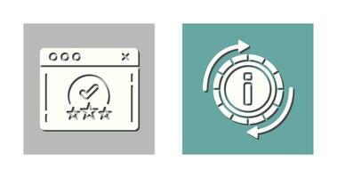 rating and refresh  Icon vector