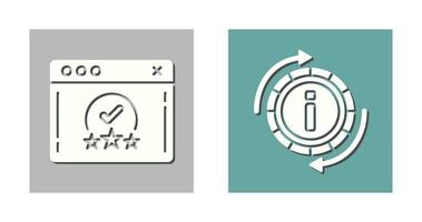 clasificación y actualizar icono vector