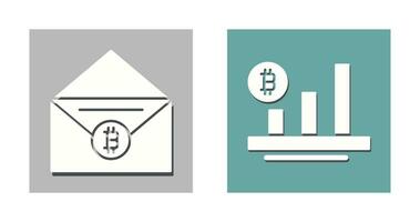 Mail and Chart Icon vector