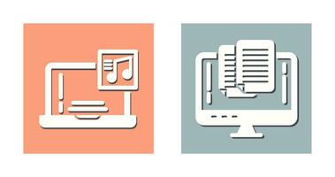 Music and Paste Icon vector