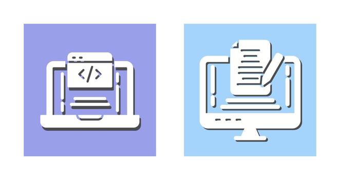 Coding and Note Icon vector