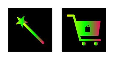 magic and shopping  Icon vector