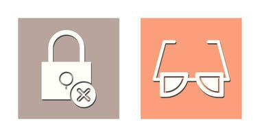 Insecure and Sunglasses Icon vector