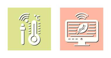 Hydroponic and Technology Icon vector