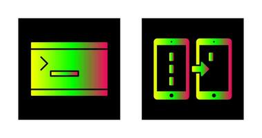 console and data transfer Icon vector