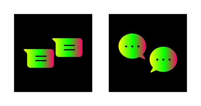 mensajes y conversacion burbujas icono vector