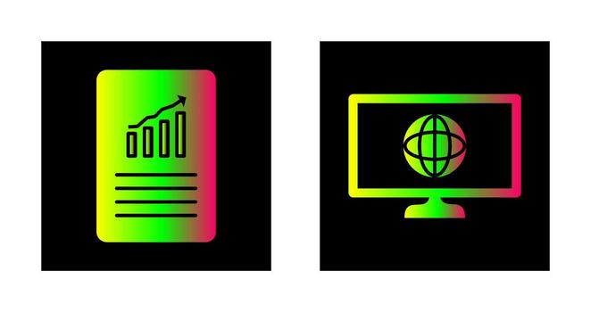 data files and weather global Icon vector
