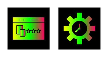 Website Promotion and Time Optimization Icon vector