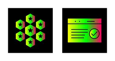 reputaion management and qc passed  Icon vector