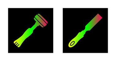 Sledgehmmer and Chisel Icon vector