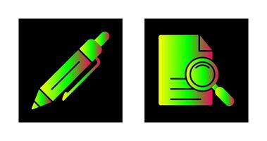 Pen and search Icon vector