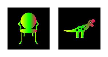 Ancient and Dinosaur Icon vector