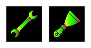 Spanner and Spatula Icon vector