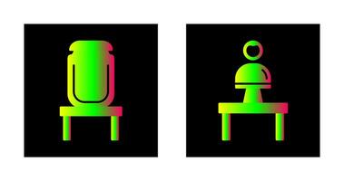 Jar on Display and Monument Icon vector