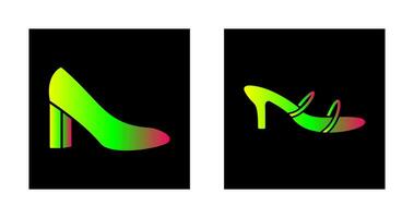 tacones y elegante icono vector