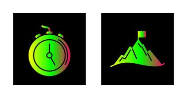 Deadline and Mission Icon vector