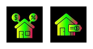 Mortgage and Sale Icon vector