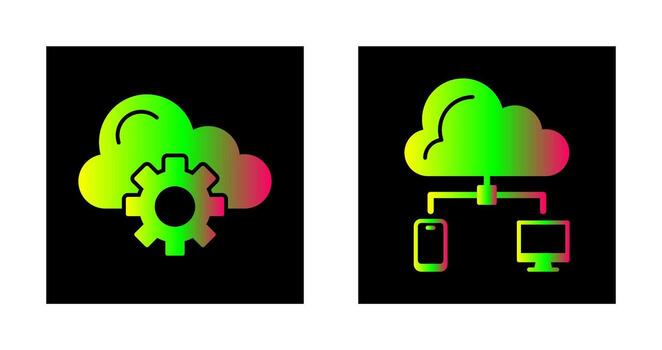 Cloud Computing and Cloud  Icon vector
