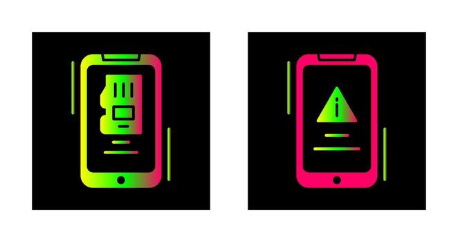 Memory and Error Icon vector