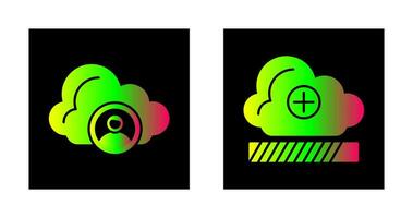 Avatar and Loading Icon vector