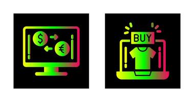 Currency Exchange and Buy Icon vector