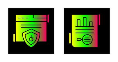 Web Security and Market Research Icon vector