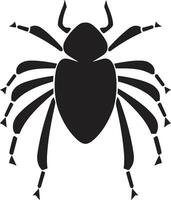 Elegant Black Vector Aphid Logo A Masterpiece in Design Sleek and Stylish Black Aphid Icon in Vector