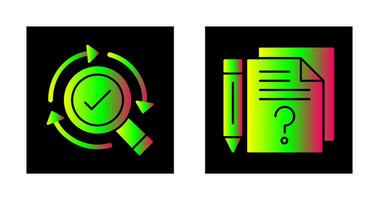 Research and Question Icon vector