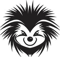 Porcupine Spike Premium Badge Porcupine Spike Emblematic Symbol vector