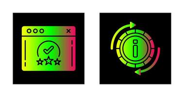 rating and refresh  Icon vector